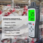 Medidor portátil SmartSensor AR8500 para detecção de gás amoníaco NH3, AR8500