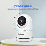 SriHome SH042 Câmara de Vigilância AI WiFi Pan-tilt 2.0MP 1080P HD, SH042