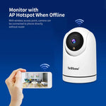 SriHome SH042 Câmara de Vigilância AI WiFi Pan-tilt 2.0MP 1080P HD, SH042
