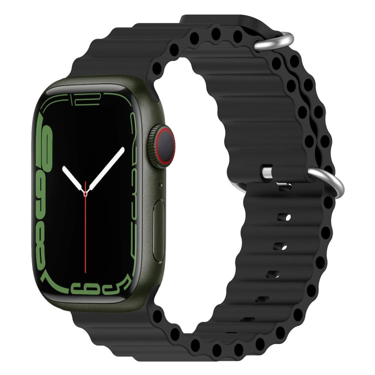 Correia de Silicone Ocean, Para Apple Watch Series 8&7 41mm, Para Apple Watch Series 8&7 41mm / SE 2&6&SE&5&4 40mm