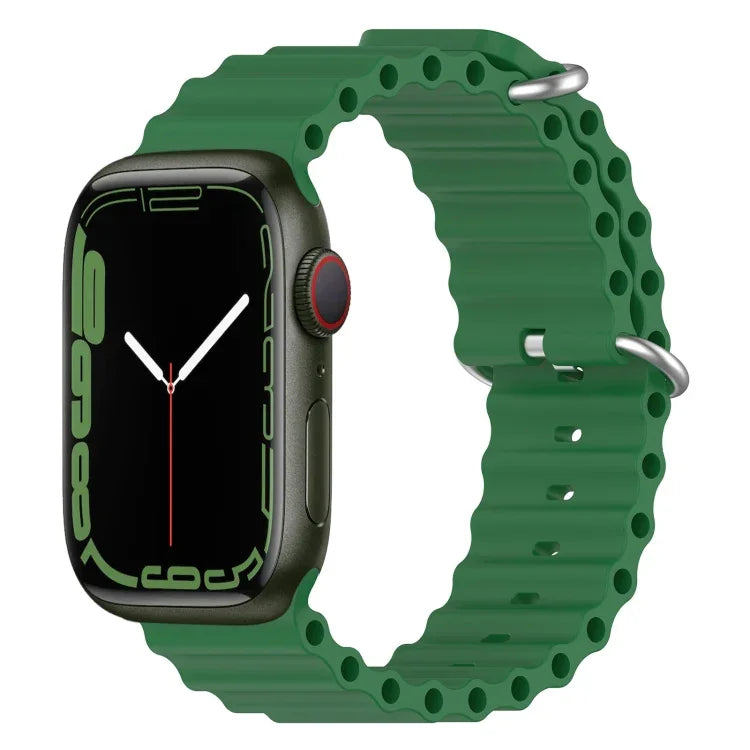 Correia de Silicone Ocean, Para Apple Watch Series 8&7 41mm, Para Apple Watch Series 8&7 41mm / SE 2&6&SE&5&4 40mm