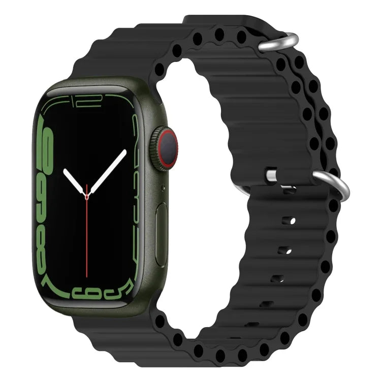 Correia de Silicone Ocean, Para Apple Watch Series 8&7 41mm, Para Apple Watch Series 8&7 41mm / SE 2&6&SE&5&4 40mm