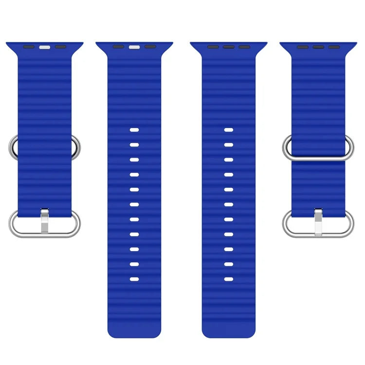 Correia de Silicone Ocean, Para Apple Watch Series 8&7 41mm, Para Apple Watch Series 8&7 41mm / SE 2&6&SE&5&4 40mm