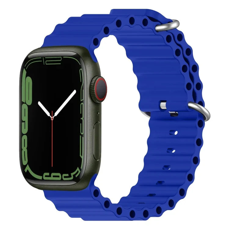 Correia de Silicone Ocean, Para Apple Watch Series 8&7 41mm, Para Apple Watch Series 8&7 41mm / SE 2&6&SE&5&4 40mm
