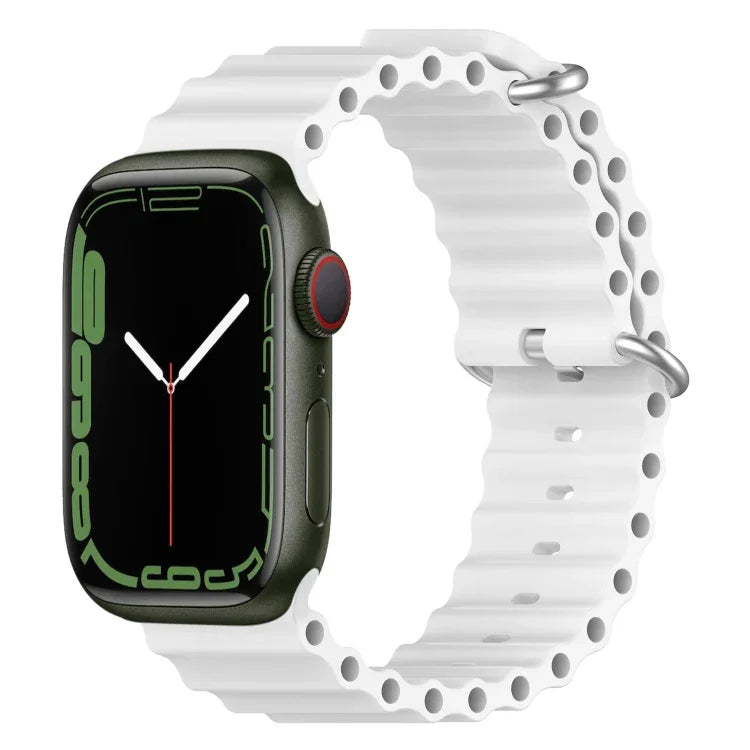 Correia de Silicone Ocean, Para Apple Watch Series 8&7 41mm, Para Apple Watch Series 8&7 41mm / SE 2&6&SE&5&4 40mm