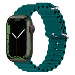Correia de Silicone Ocean, Para Apple Watch Series 8&7 41mm, Para Apple Watch Series 8&7 41mm / SE 2&6&SE&5&4 40mm