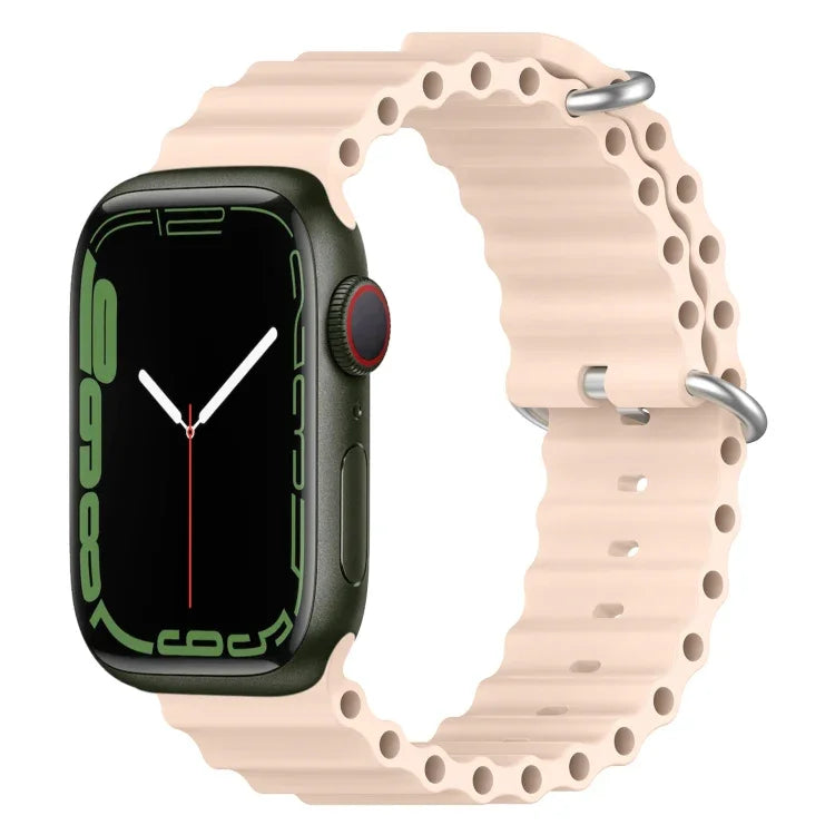 Correia de Silicone Ocean, Para Apple Watch Series 8&7 41mm, Para Apple Watch Series 8&7 41mm / SE 2&6&SE&5&4 40mm