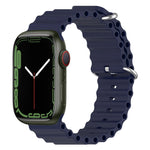 Correia de Silicone Ocean, Para Apple Watch Series 8&7 41mm, Para Apple Watch Series 8&7 41mm / SE 2&6&SE&5&4 40mm
