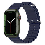 Correia de Silicone Ocean, Para Apple Watch Series 8&7 41mm, Para Apple Watch Series 8&7 41mm / SE 2&6&SE&5&4 40mm