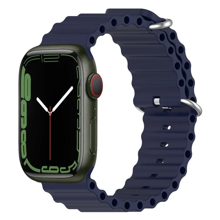 Correia de Silicone Ocean, Para Apple Watch Series 8&7 41mm, Para Apple Watch Series 8&7 41mm / SE 2&6&SE&5&4 40mm