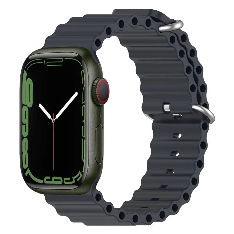 Correia de Silicone Ocean, Para Apple Watch Series 8&7 41mm, Para Apple Watch Series 8&7 41mm / SE 2&6&SE&5&4 40mm