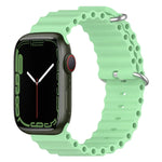 Correia de Silicone Ocean, Para Apple Watch Series 8&7 41mm, Para Apple Watch Series 8&7 41mm / SE 2&6&SE&5&4 40mm