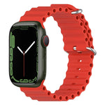 Correia de Silicone Ocean, Para Apple Watch Series 8&7 41mm, Para Apple Watch Series 8&7 41mm / SE 2&6&SE&5&4 40mm