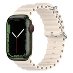 Correia de Silicone Ocean, Para Apple Watch Series 8&7 41mm, Para Apple Watch Series 8&7 41mm / SE 2&6&SE&5&4 40mm