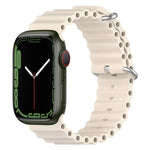 Correia de Silicone Ocean, Para Apple Watch Series 8&7 41mm, Para Apple Watch Series 8&7 41mm / SE 2&6&SE&5&4 40mm
