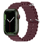 Correia de Silicone Ocean, Para Apple Watch Series 8&7 41mm, Para Apple Watch Series 8&7 41mm / SE 2&6&SE&5&4 40mm