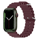 Correia de Silicone Ocean, Para Apple Watch Series 8&7 41mm, Para Apple Watch Series 8&7 41mm / SE 2&6&SE&5&4 40mm