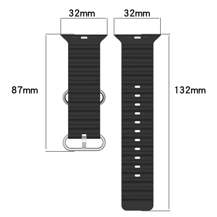 Correia de Silicone Ocean, Para Apple Watch Series 8&7 41mm, Para Apple Watch Series 8&7 41mm / SE 2&6&SE&5&4 40mm