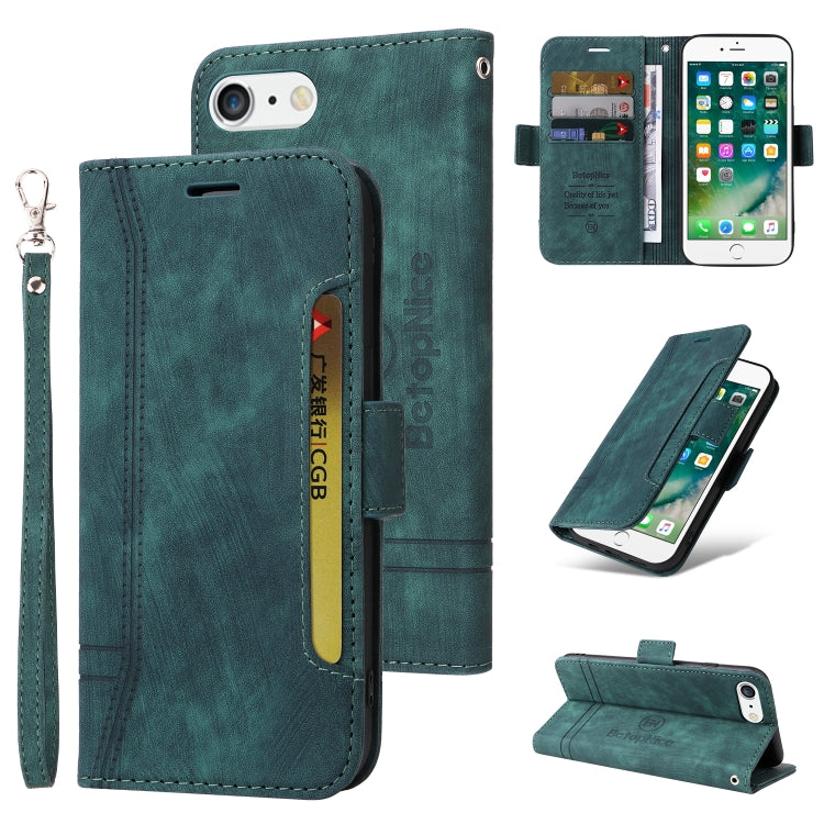 BETOPNICE Dual-side Buckle Leather Phone Case, For iPhone 7 Plus / 8 Plus