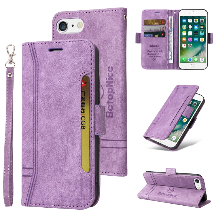 BETOPNICE Dual-side Buckle Leather Phone Case, For iPhone 7 Plus / 8 Plus