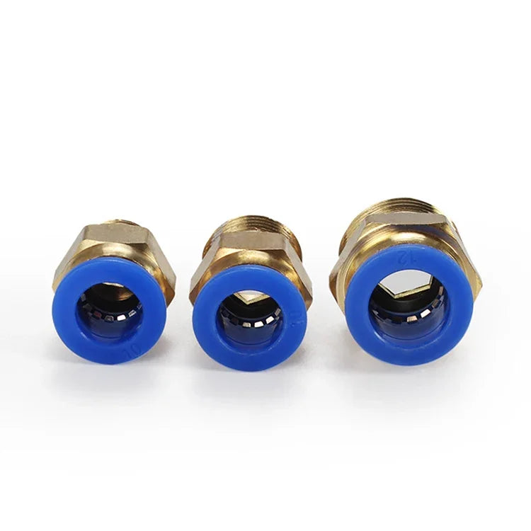 Conector Rápido Pneumático Reto com Rosca Macho PC6-04 LAIZE 2 Peças, PC4-01 (10pcs), PC4-02 (10pcs), PC4-M5 (10pcs), PC6-01 (10pcs), PC6-02 (10pcs), PC6-03 (10pcs), PC6-04 (2pcs), PC6-M5 (10pcs), PC8-01 (10pcs), PC8-02 (10pcs), PC8-03 (10pcs)