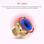 Conector Rápido Pneumático Reto com Rosca Macho PC6-04 LAIZE 2 Peças, PC4-01 (10pcs), PC4-02 (10pcs), PC4-M5 (10pcs), PC6-01 (10pcs), PC6-02 (10pcs), PC6-03 (10pcs), PC6-04 (2pcs), PC6-M5 (10pcs), PC8-01 (10pcs), PC8-02 (10pcs), PC8-03 (10pcs)