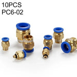 Conector Rápido Pneumático Reto com Rosca Macho PC6-04 LAIZE 2 Peças, PC4-01 (10pcs), PC4-02 (10pcs), PC4-M5 (10pcs), PC6-01 (10pcs), PC6-02 (10pcs), PC6-03 (10pcs), PC6-04 (2pcs), PC6-M5 (10pcs), PC8-01 (10pcs), PC8-02 (10pcs), PC8-03 (10pcs)