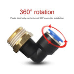 PL6-04 LAIZE 2pcs Conector Rápido Pneumático de Cotovelo com Rosca Macho, PL4-01 (10pcs), PL4-02 (10pcs), PL4-M5 (10pcs), PL6-01 (10pcs), PL6-02 (10pcs), PL6-03 (10pcs), PL6-04 (2pcs), PL6-M5 (10pcs), PL8-01 (10pcs), PL8-02 (10pcs), PL8-03 (10pcs)