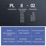 PL6-04 LAIZE 2pcs Conector Rápido Pneumático de Cotovelo com Rosca Macho, PL4-01 (10pcs), PL4-02 (10pcs), PL4-M5 (10pcs), PL6-01 (10pcs), PL6-02 (10pcs), PL6-03 (10pcs), PL6-04 (2pcs), PL6-M5 (10pcs), PL8-01 (10pcs), PL8-02 (10pcs), PL8-03 (10pcs)