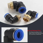 PL6-04 LAIZE 2pcs Conector Rápido Pneumático de Cotovelo com Rosca Macho, PL4-01 (10pcs), PL4-02 (10pcs), PL4-M5 (10pcs), PL6-01 (10pcs), PL6-02 (10pcs), PL6-03 (10pcs), PL6-04 (2pcs), PL6-M5 (10pcs), PL8-01 (10pcs), PL8-02 (10pcs), PL8-03 (10pcs)