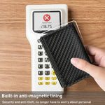 C1804H1 RFID Carbon Fiber Wallet For Men