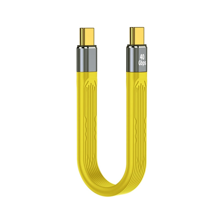 Cabo de Dados Flexível FPC USB-C/Type-C para USB-C/Type-C 100W 40Gbps, Comprimento: 13.8cm, USB-C/Type-C 40Gbps para USB-C/Type-C