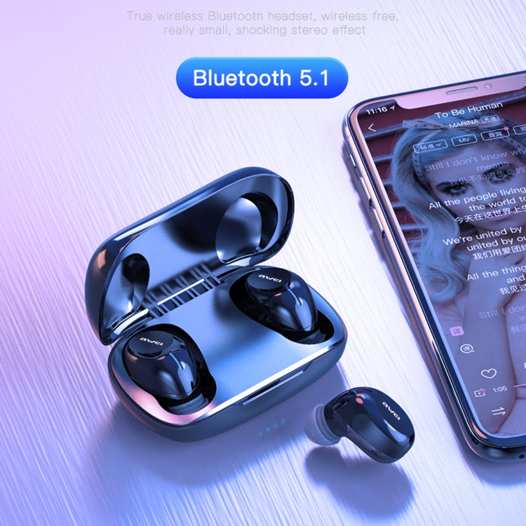 awei T20 Auscultadores True Wireless Bluetooth 5.1, T20