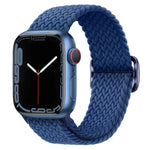 Pulseira de relógio trançada em nylon com fivela, para Apple Watch Ultra 49mm / Series 8&7 45mm / SE 2&6&SE&5&4 44mm / 3&2&1 42mm