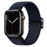 Pulseira de relógio trançada em nylon com fivela, para Apple Watch Ultra 49mm / Series 8&7 45mm / SE 2&6&SE&5&4 44mm / 3&2&1 42mm