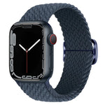 Pulseira de relógio trançada em nylon com fivela, para Apple Watch Ultra 49mm / Series 8&7 45mm / SE 2&6&SE&5&4 44mm / 3&2&1 42mm