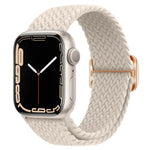 Pulseira de relógio trançada em nylon com fivela, para Apple Watch Ultra 49mm / Series 8&7 45mm / SE 2&6&SE&5&4 44mm / 3&2&1 42mm