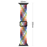 Pulseira de relógio trançada em nylon com fivela, para Apple Watch Ultra 49mm / Series 8&7 45mm / SE 2&6&SE&5&4 44mm / 3&2&1 42mm