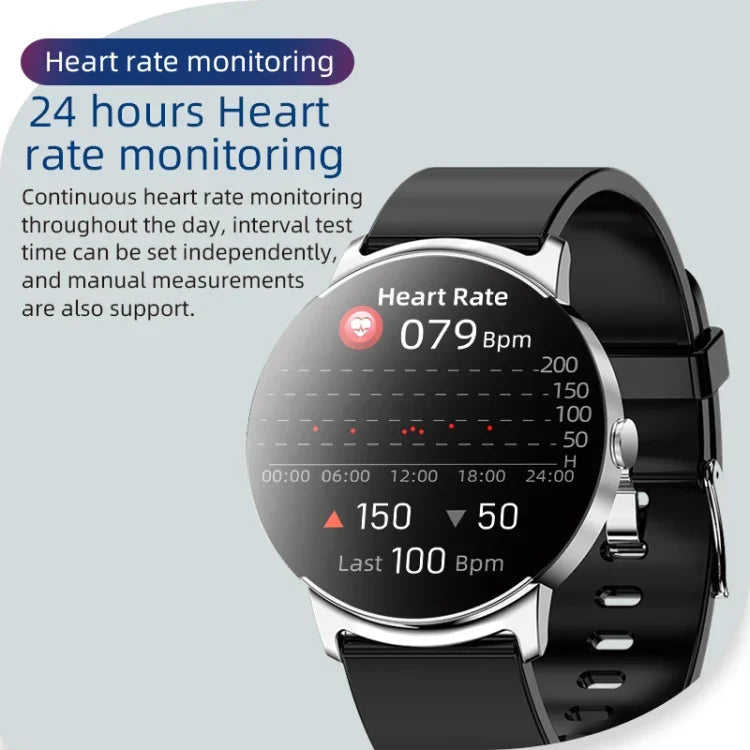KS02 Smartwatch de 1,32 polegadas Suporta Detecção de Glicose no Sangue, Detecção de Pressão Arterial, Detecção de Oxigénio no Sangue, KS02