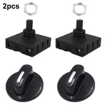 4 Gear 3 Speed Rotary Switch Fan Heater Speed Selector, Type A 2 Pair, Type B 2 Pair