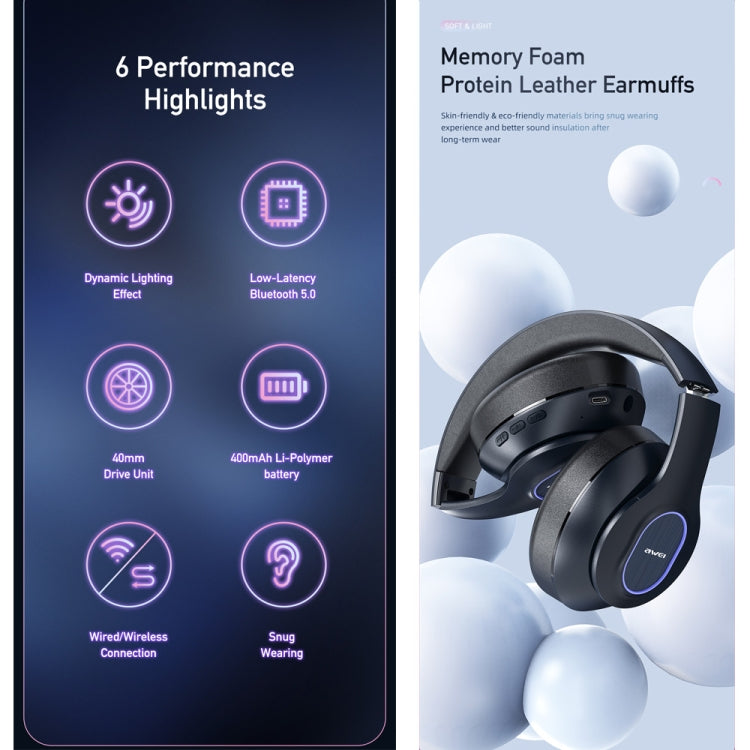 Auriculares Estéreo Wireless awei A100BL, A100BL