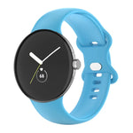 Pulseira de Relógio em Silicone de Cor Única para Google Pixel Watch 4 / 3 / 2 / 1 41mm, Homem, Mulher