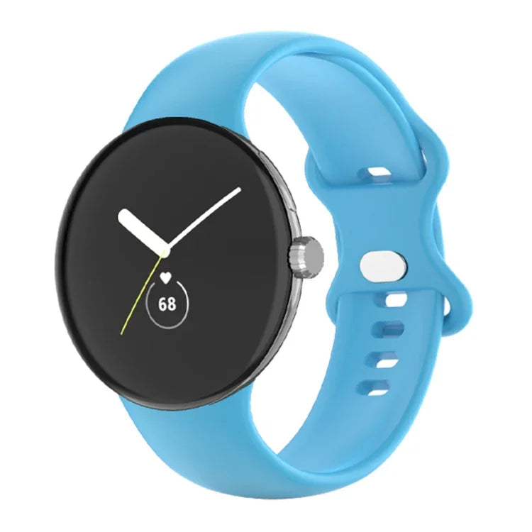 Pulseira de Relógio em Silicone de Cor Única para Google Pixel Watch 4 / 3 / 2 / 1 41mm, Homem, Mulher