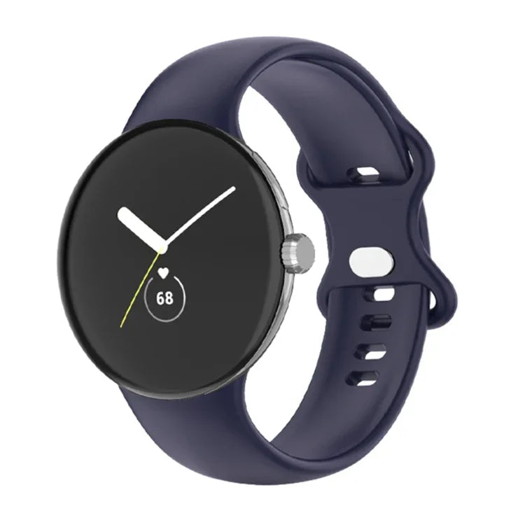 Pulseira de Relógio em Silicone de Cor Única para Google Pixel Watch 4 / 3 / 2 / 1 41mm, Homem, Mulher