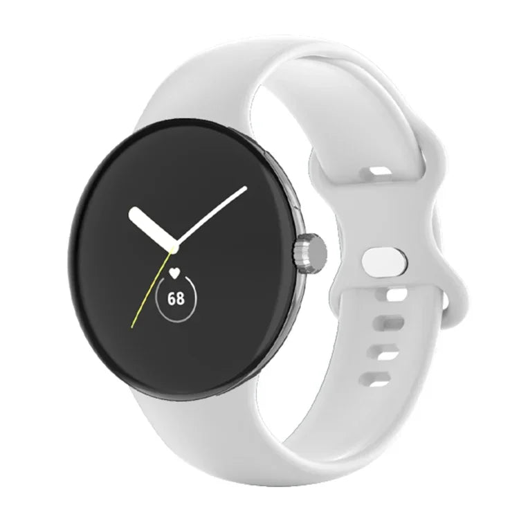 Pulseira de Relógio em Silicone de Cor Única para Google Pixel Watch 4 / 3 / 2 / 1 41mm, Homem, Mulher