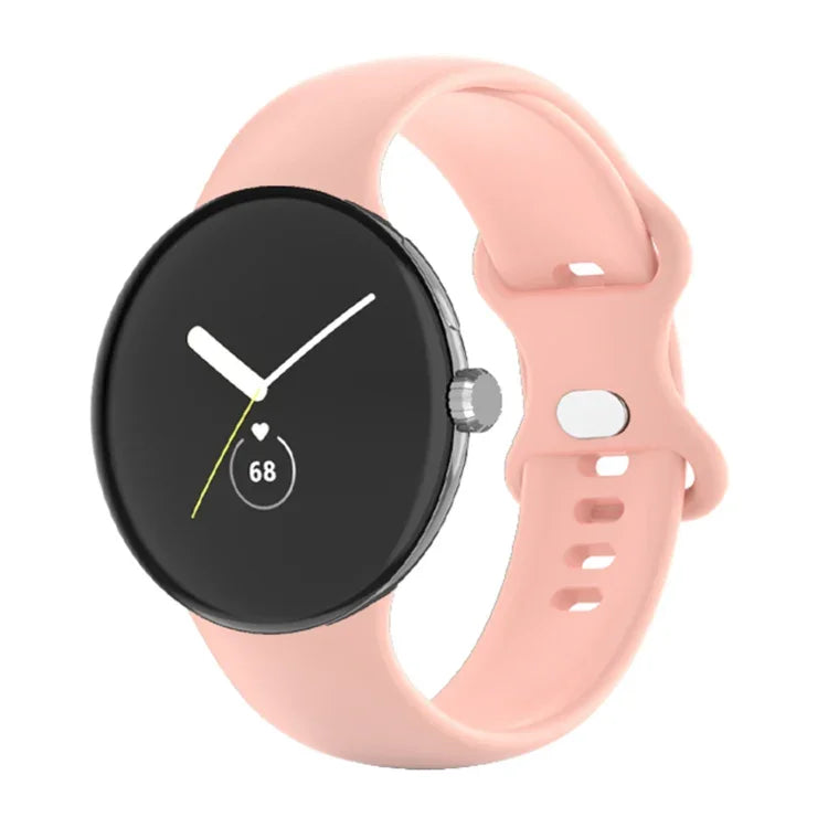 Pulseira de Relógio em Silicone de Cor Única para Google Pixel Watch 4 / 3 / 2 / 1 41mm, Homem, Mulher