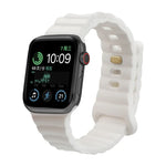 Pulseira de relógio em silicone com fivela invertida, para Apple Watch Ultra 49mm / Series 8&7 45mm / SE 2&6&SE&5&4 44mm / 3&2&1 42mm, para Apple Watch Series 8&7 41mm / SE 2&6&SE&5&4 40mm / 3&2&1 38mm