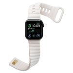 Pulseira de relógio em silicone com fivela invertida, para Apple Watch Ultra 49mm / Series 8&7 45mm / SE 2&6&SE&5&4 44mm / 3&2&1 42mm, para Apple Watch Series 8&7 41mm / SE 2&6&SE&5&4 40mm / 3&2&1 38mm