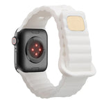 Pulseira de relógio em silicone com fivela invertida, para Apple Watch Ultra 49mm / Series 8&7 45mm / SE 2&6&SE&5&4 44mm / 3&2&1 42mm, para Apple Watch Series 8&7 41mm / SE 2&6&SE&5&4 40mm / 3&2&1 38mm