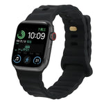 Pulseira de relógio em silicone com fivela invertida, para Apple Watch Ultra 49mm / Series 8&7 45mm / SE 2&6&SE&5&4 44mm / 3&2&1 42mm, para Apple Watch Series 8&7 41mm / SE 2&6&SE&5&4 40mm / 3&2&1 38mm